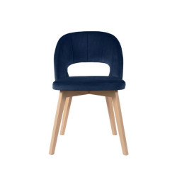 Kvalitní zátěžová jídelní židle pro domácnosti / hotely / restaurace, dřevěné nohy hnědé