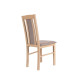 Pevná židle pro restaurace, jídelny, domácnosti - masiv + lak dub sonoma + volitelné čalounění