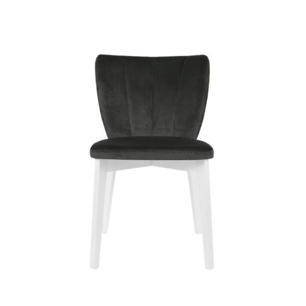 Pevná buková židle s čalouněním bílá / černá do domácnosti, restaurace, hotelu