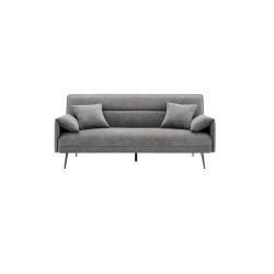 Levná rozkládací pohovka na občasné spaní do obýváku / pokoje pro hosty, tmavě šedá, 199 cm
