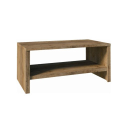 Bytelný obdélníkový konferenční stolek dub lefkas s poličkou 120x60 cm