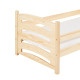 Dětská dřevěná postel s vysokými čely a zábranou 80x160 cm pro předškoláka, s matrací