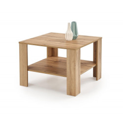 Menší dřevěný stolek do obýváku čtverec 70x70 cm, dub wotan