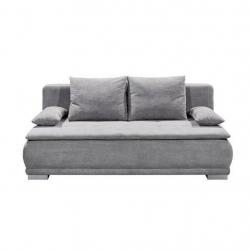 Jednoduchá rozkládací pohovka na sezení + spaní, do obýváku / do dětského pokoje, světle šedá, 105x208x93 cm