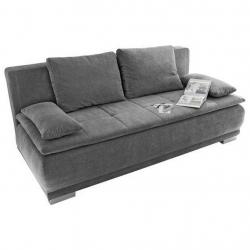 Jednoduchá rozkládací pohovka na sezení + spaní, do obýváku / do dětského pokoje, tmavě šedá, 105x208x93 cm